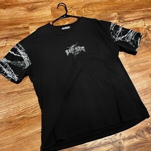 Travis Scott Black and White Graphic Tee